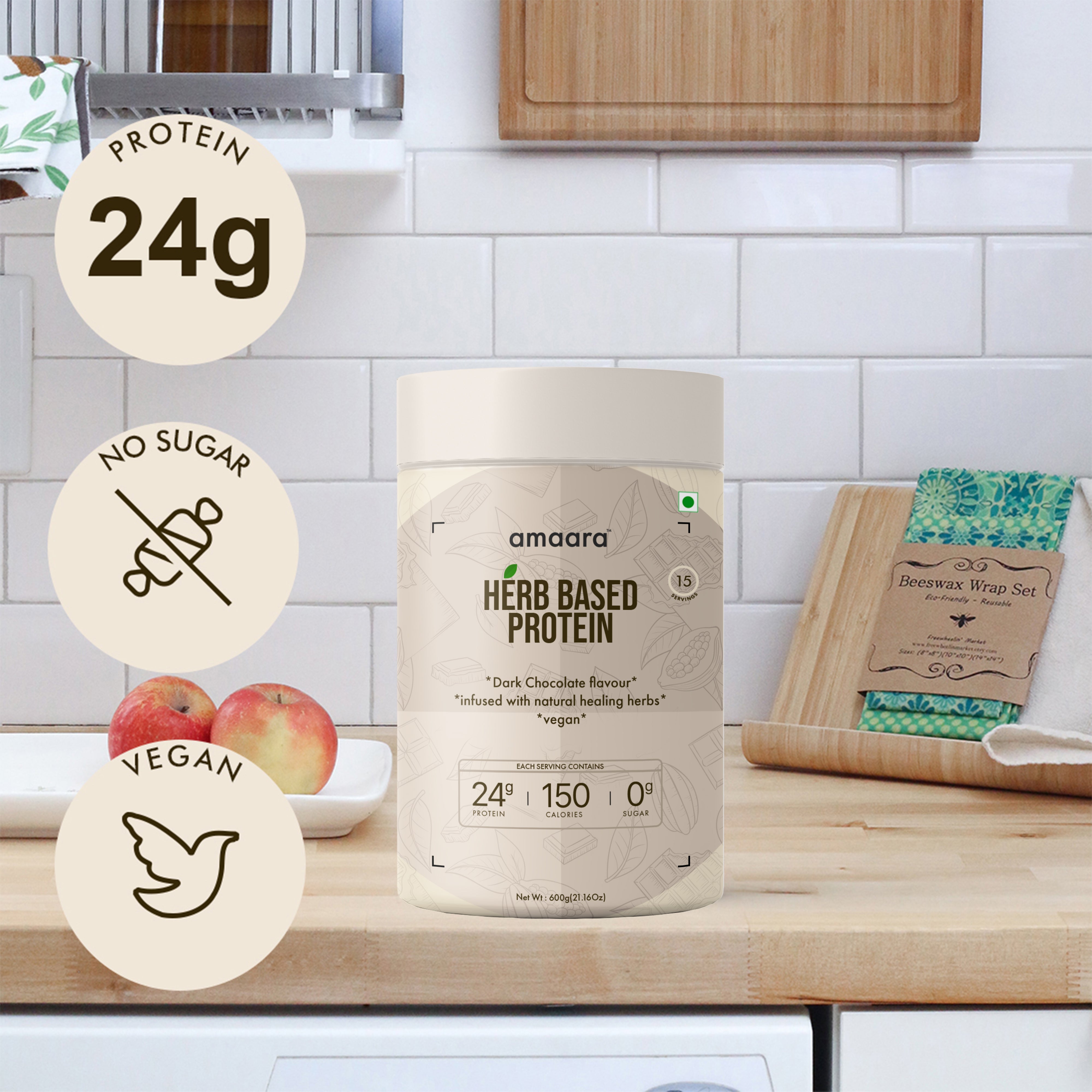 Amaara herbs Herb Based Protein Berry Blast - 600 gms